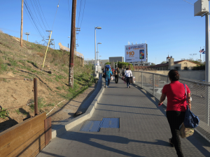 Behind Buildings to Mexico