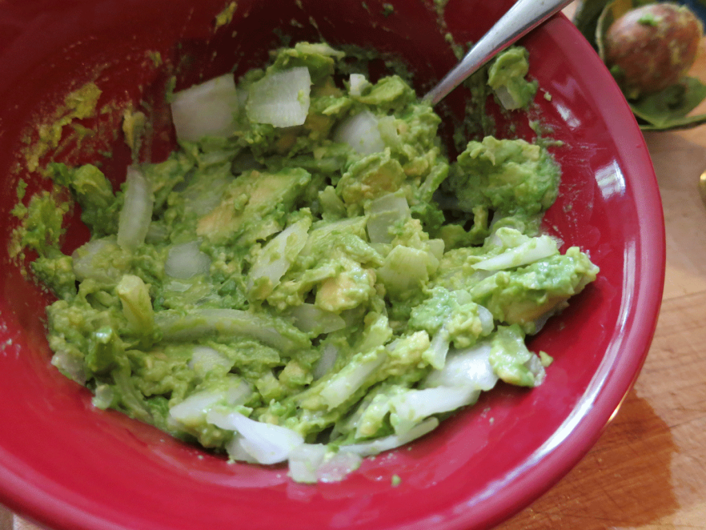 Add Onion to Avocado