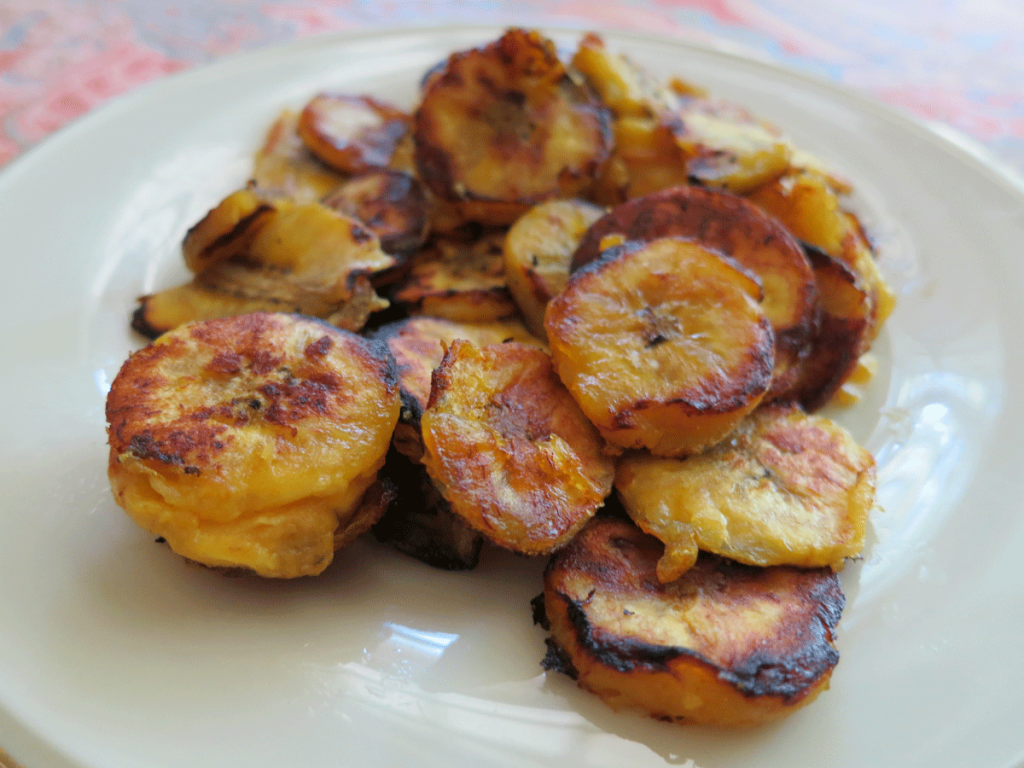 Plate of Plantains Ready to Eat