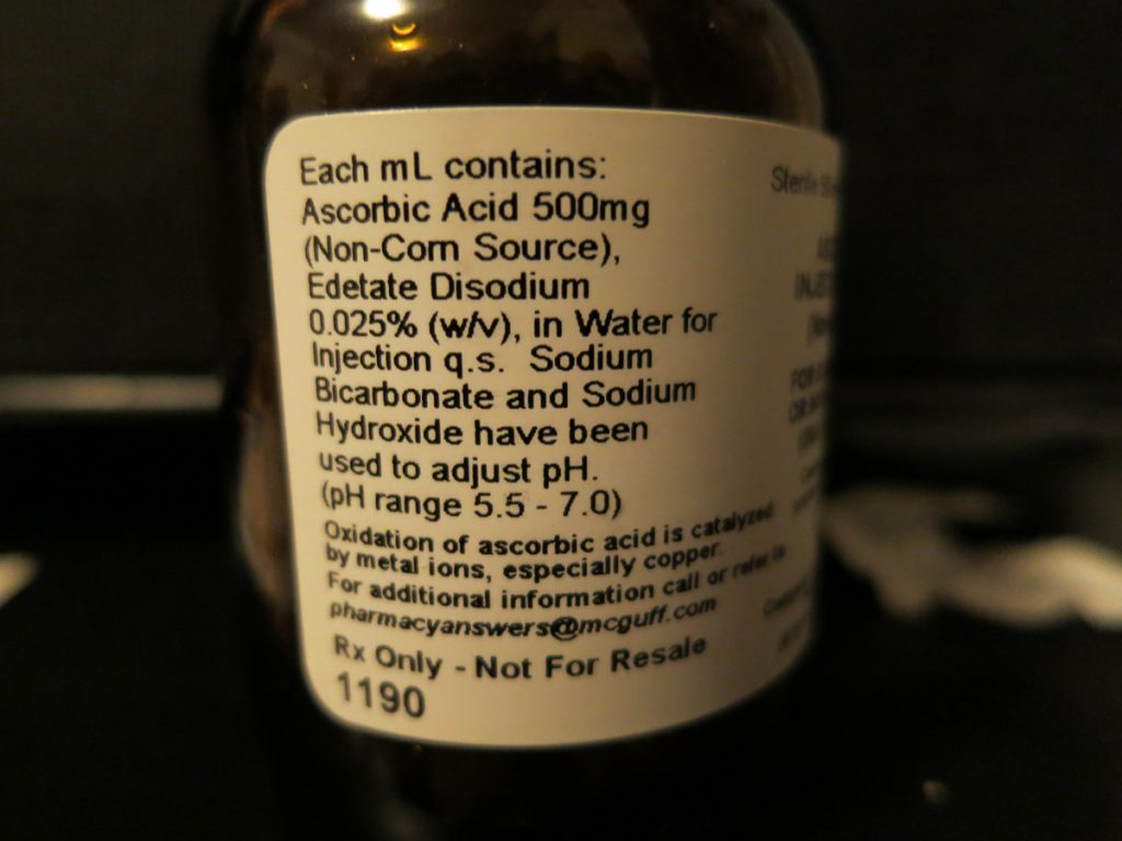 Vitamin C IV - Ingredients