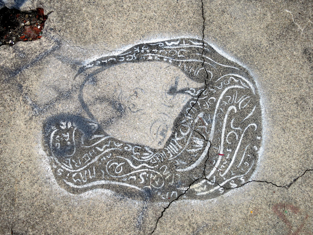 Fort Wetherill Graffiti Salamander...Or Is It?