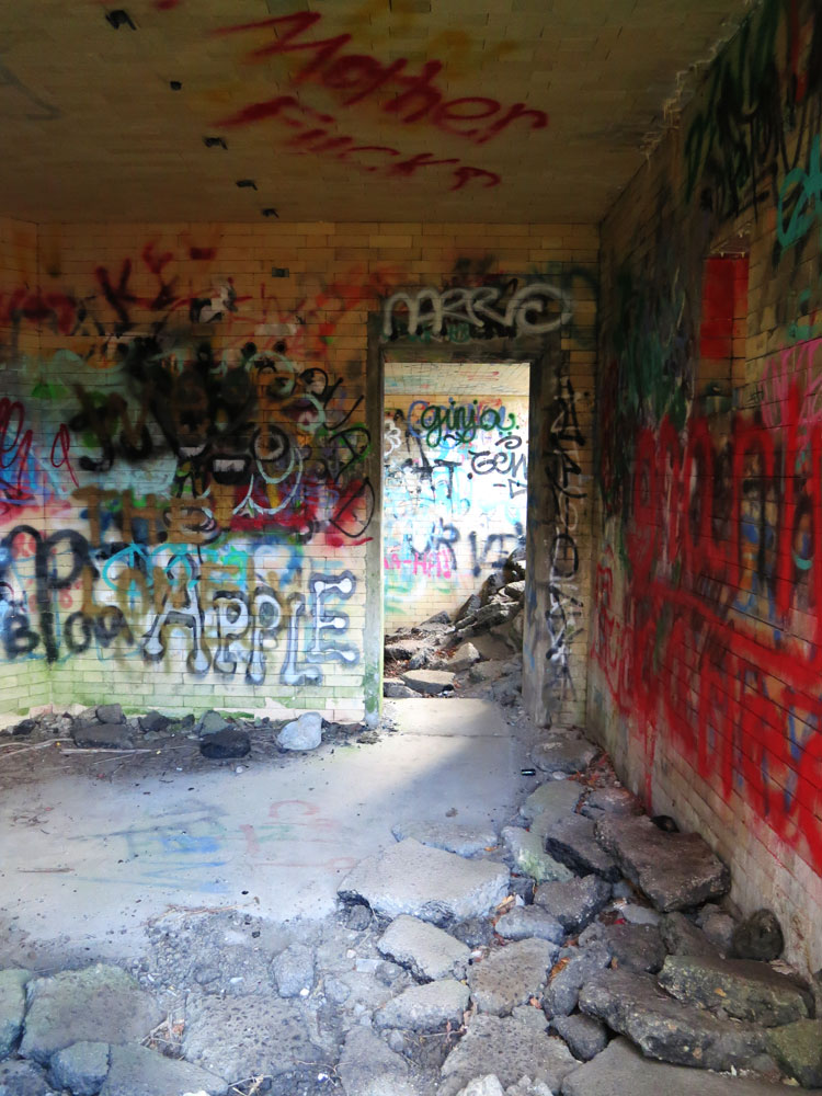 Fort Wetherill Interior Graffiti