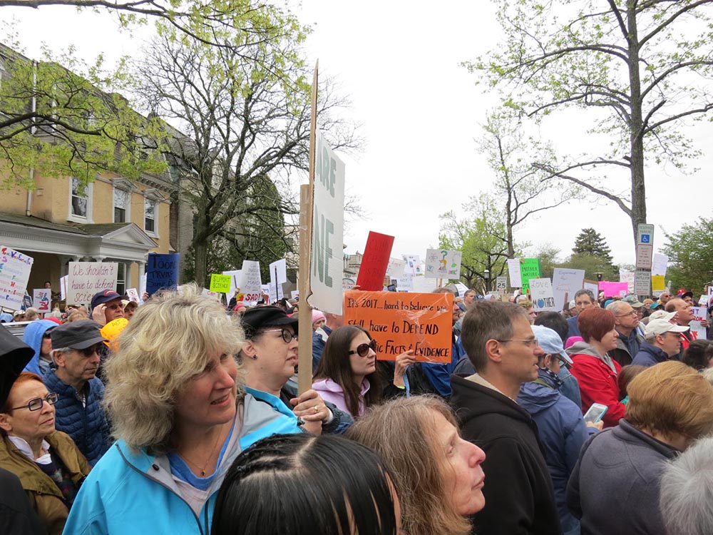 Doylestown Science March Crowd