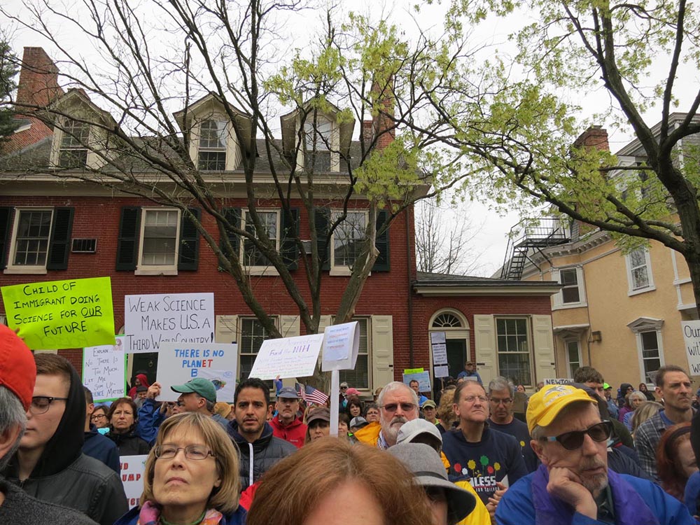 Doylestown Science March Crowd