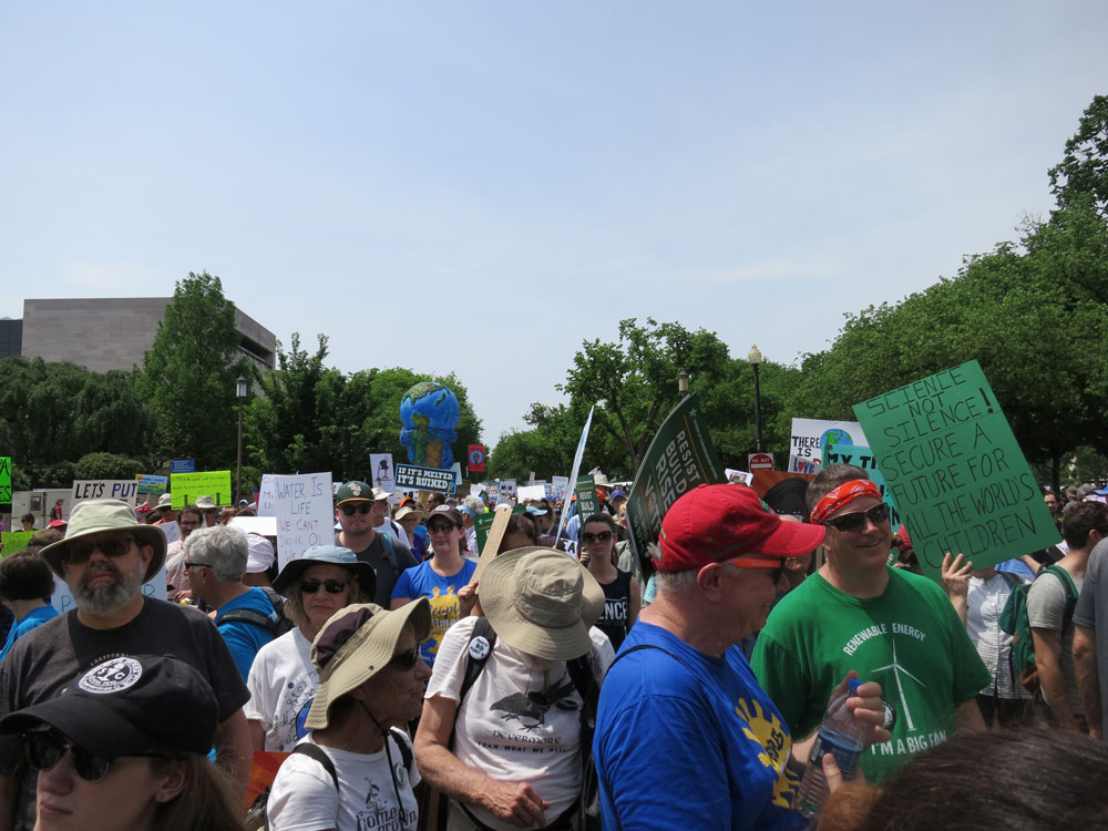 A Crowd Gathers at the People's Climate March 