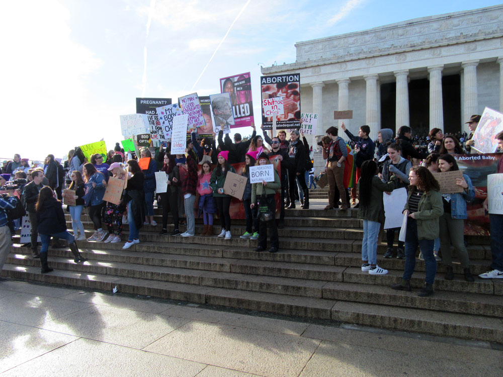 Me and Protesters Blocking the Anti-Individual Liberties Crowd