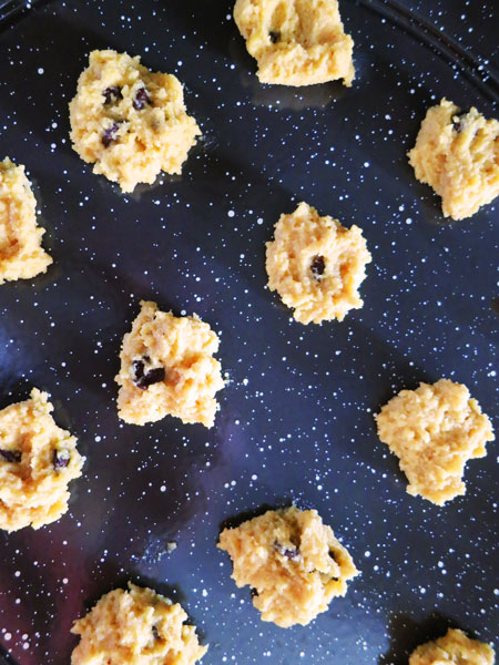 Space Cookies - Chocolate Chip No-Nos on Broiler Pan, Ready to Bake