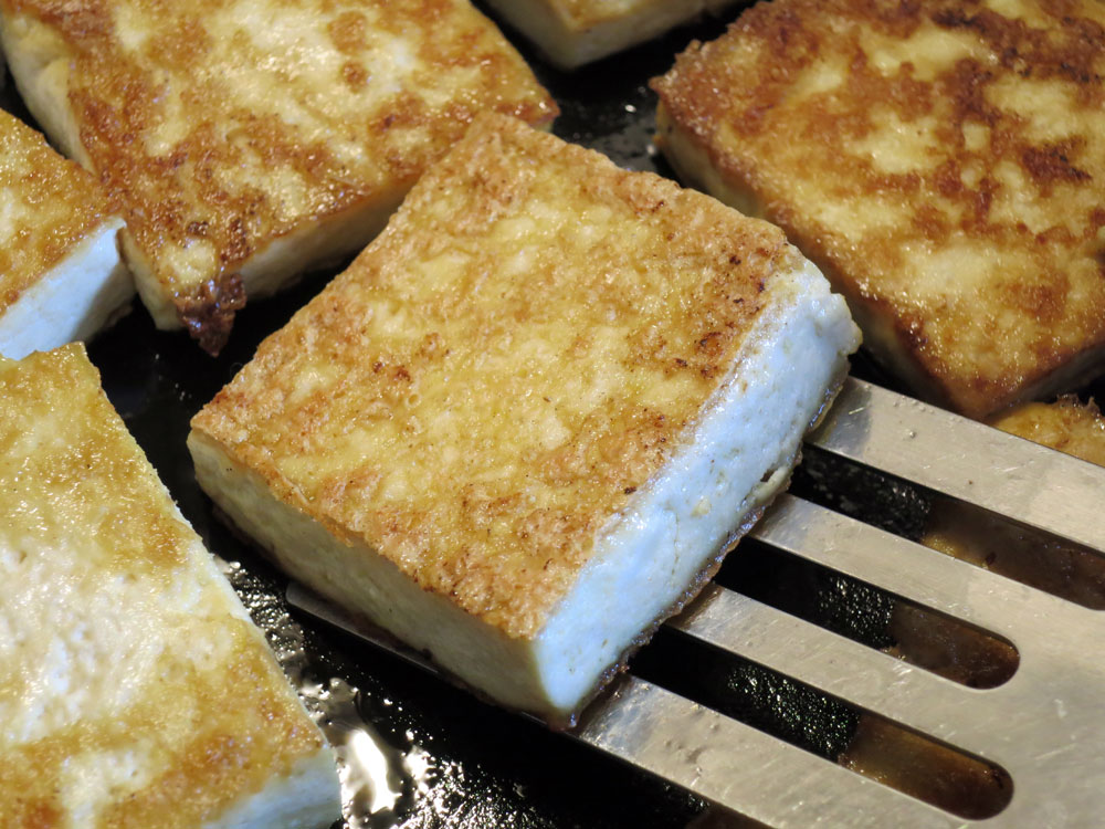 Finished Braised Tofu Squares
